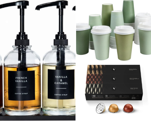 coffee bar inspo cover photo collage