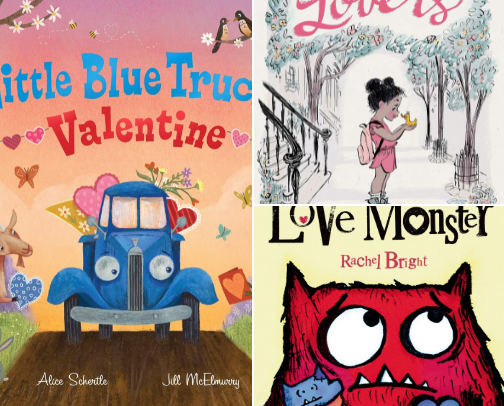 Valentine picture books ❤️ cover photo collage