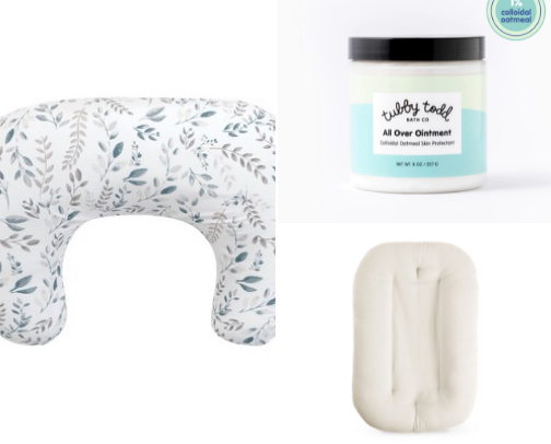 New Mom Must Haves 🩵 cover photo collage