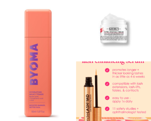 Skincare Products cover photo collage