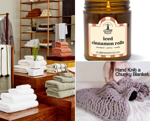 Cozy Home Must-Haves – Blankets, Candles, and Comfort Essentials cover photo collage