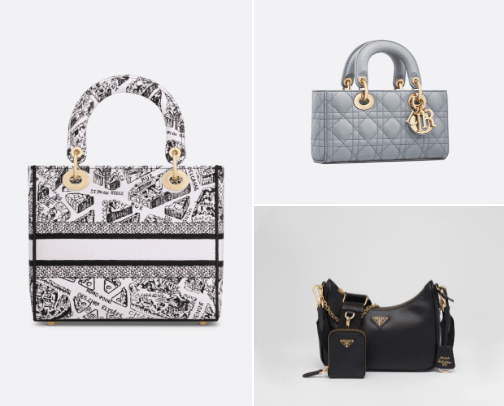Handbags recommendation cover photo collage