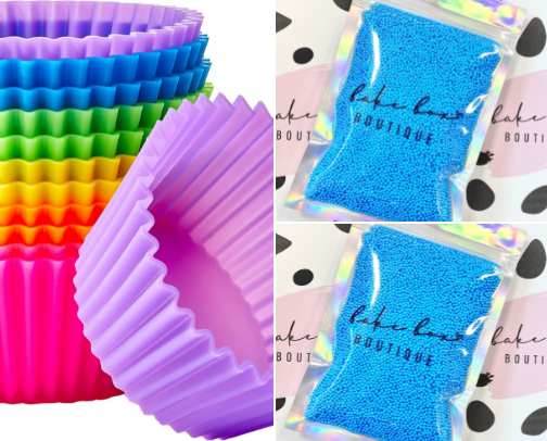 Silicone Baking Cups for Easy Muffins cover photo collage