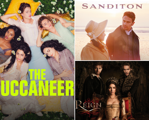 If You Like Bridgerton, You'll Love These Shows, Movies & Books 👑💕 cover photo collage