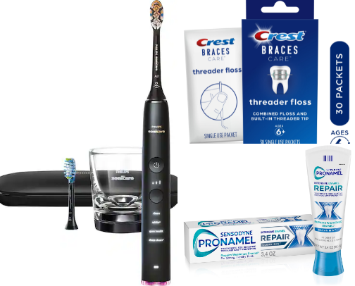 BRACES ESSENTIALS | everything you need while wearing braces 😬 cover photo collage