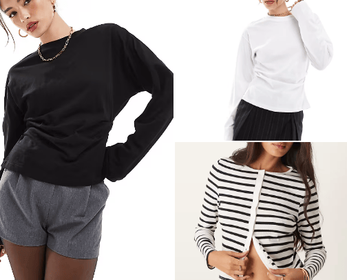 Long sleeve shirts cover photo collage