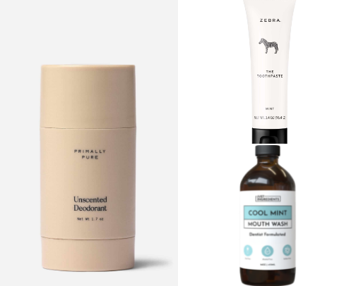 My favorite  Clean Self Care items cover photo collage