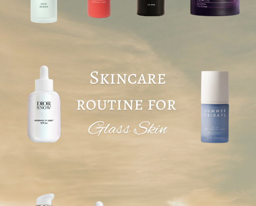 Top Rated Skincare Products for Glowy Glass Skin cover photo collage