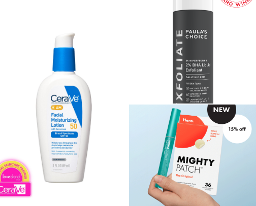 Skincare products 🫧 cover photo collage