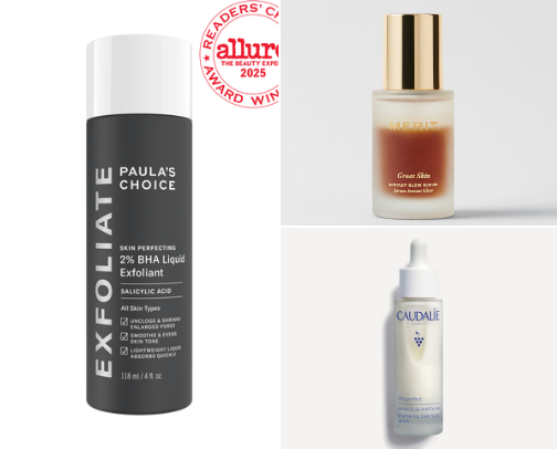 best skin care products that smoothed my skin! cover photo collage