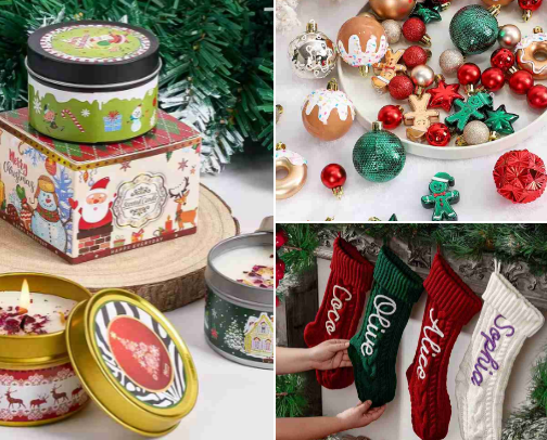The Childhood Joy Christmas Decor Kit cover photo collage