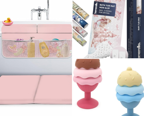 Toddler Bath Time Essentials 🛁🫧 (Mom-Approved) cover photo collage