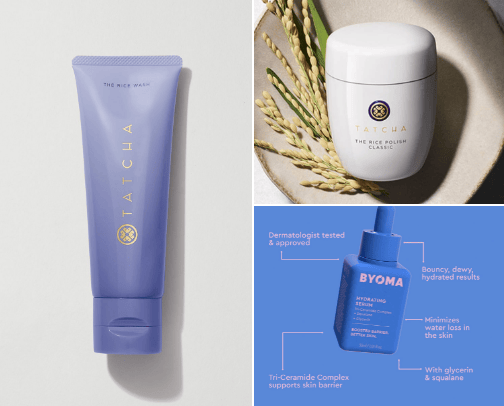 skincare cover photo collage