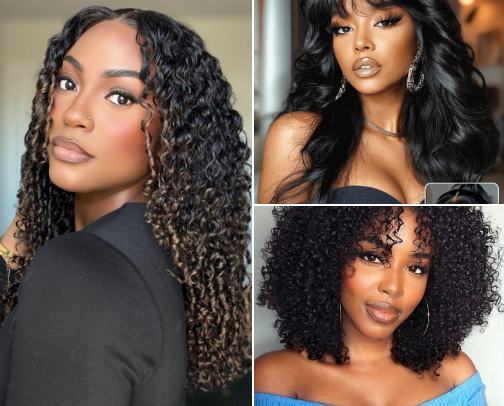 NATURAL HAIR EXTENSIONS - The best just for you. cover photo collage