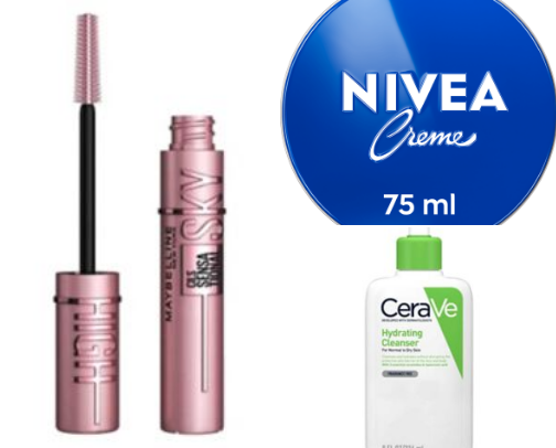 Makeup and skincare essentials cover photo collage