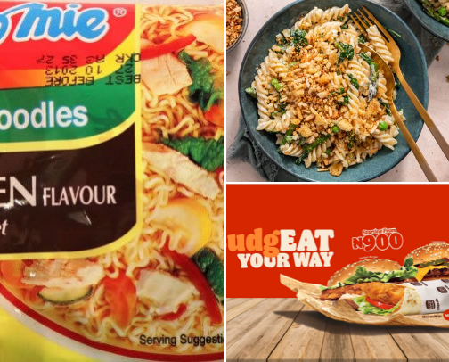 Food and junky cover photo collage