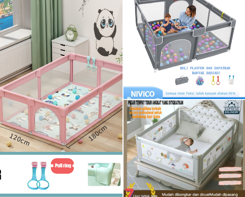 Pagar bermain baby cover photo collage