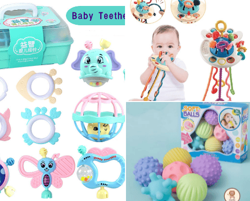Rekomendasi mainan anak 0-12bln cover photo collage