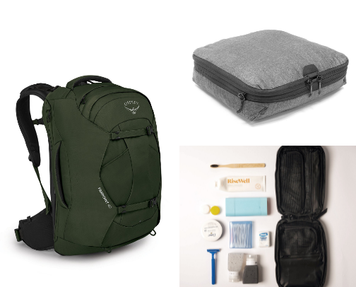 The Art of the Carry-On: No Bags Checked cover photo collage