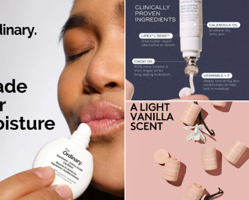 Lip cosmetic favs cover photo collage