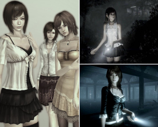 dress like a horror game protagonist 📷 ₊ ♱ . ݁˖ cover photo collage