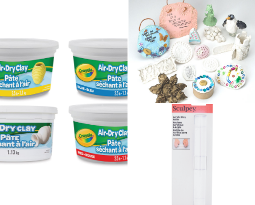 Spooky Halloween Clay Crafts: The Complete Materials Kit for Air Dry Clay Decor cover photo collage