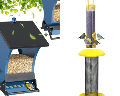 Nyjer Seed Feeders That Finally Brought Goldfinches to My Breakfast Window cover photo collage