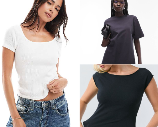 Build your capsule wardrobe : tee shirts cover photo collage