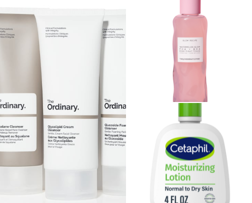 Skin care cover photo collage