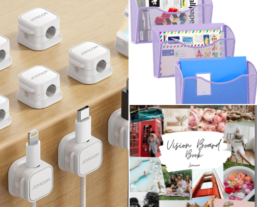 Office decor and essentials for a creative! cover photo collage