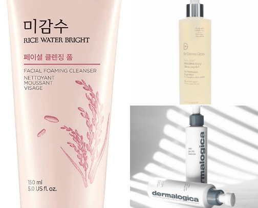 Skincare - Cleansers cover photo collage