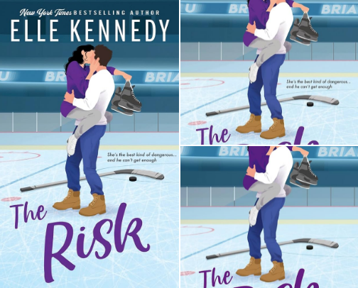 PDF Free - The Risk (Briar U Book 2) and Related College Hockey Romances cover photo collage