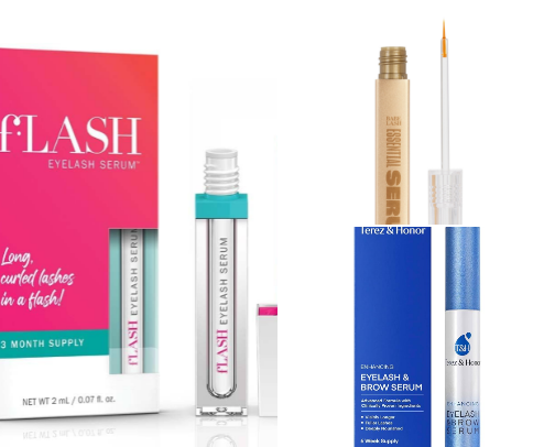 Holy grail eyelash serums 🙏🏼 cover photo collage