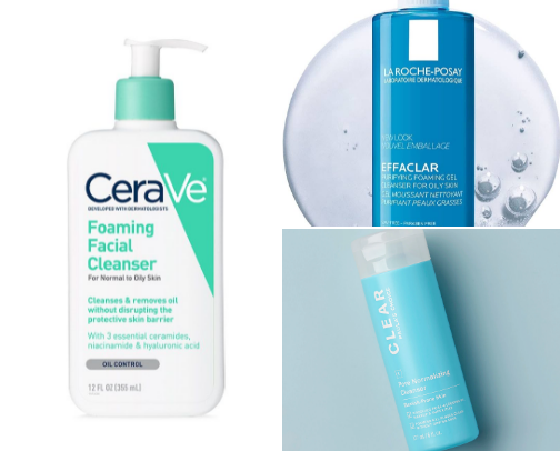 Favourite products for oily&acne prone skin🫧 cover photo collage