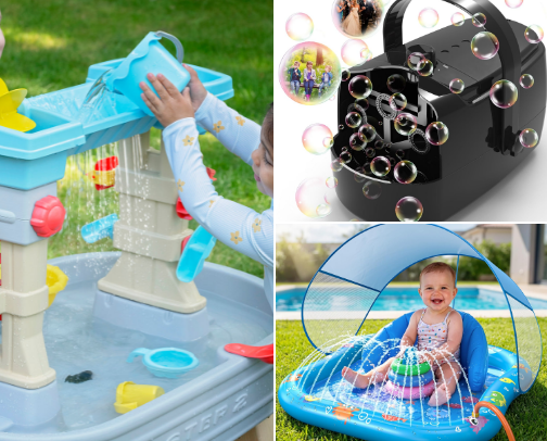 Best Screen Free Summer Activities for Toddlers & Kids cover photo collage