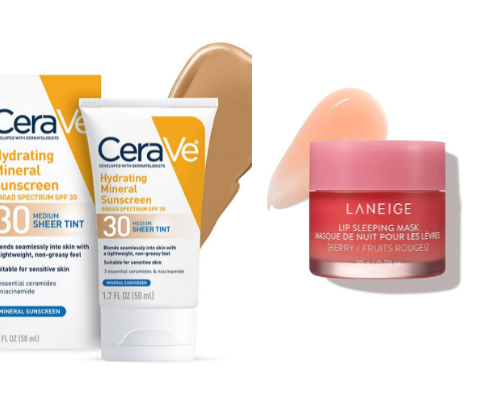 Fav beauty products cover photo collage