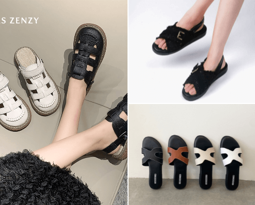 Sandal Wanita Gemas: Paduan Sempurna Antara Nyaman dan Modis cover photo collage