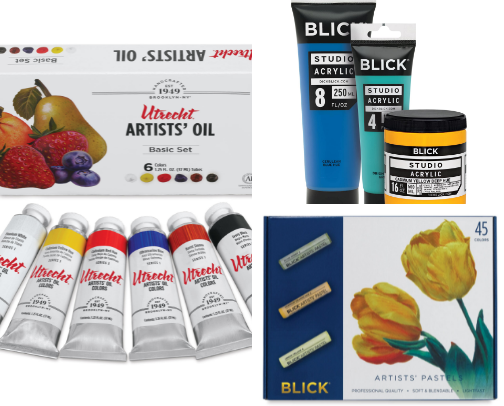 Paints - From Oils to Pastels and Moore... cover photo collage
