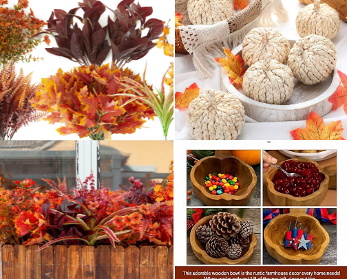 Fall Decorations & Harvest Charm cover photo collage