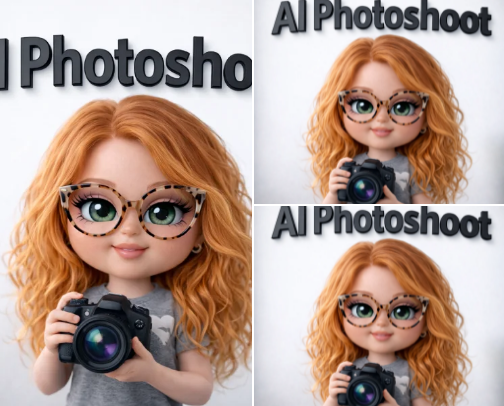 AI Photoshoots cover photo collage