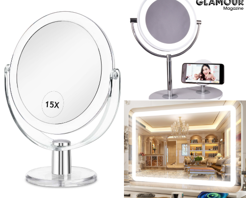 Vanity Mirrors that Earn their place on the wall or counter. cover photo collage