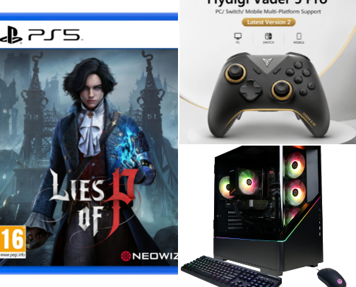 Gamer must haves cover photo collage