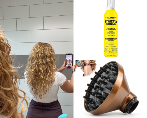 Curly Hair Routine Products! cover photo collage