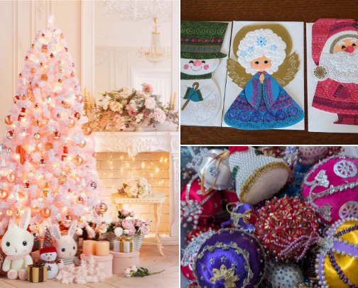 Vintage Christmas cover photo collage