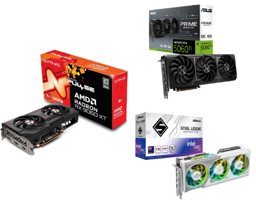 ⭐5 Best Graphics Cards Under €500 cover photo collage