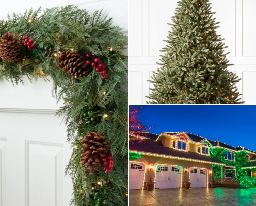 Christmas Decorations cover photo collage