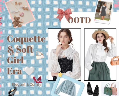 ✨ Coquette & Soft Girl Era  🤍 cover photo collage