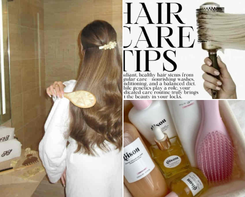 Haircare recs for shiny healthy hair like rapunzel!💇‍♀️🙌 cover photo collage
