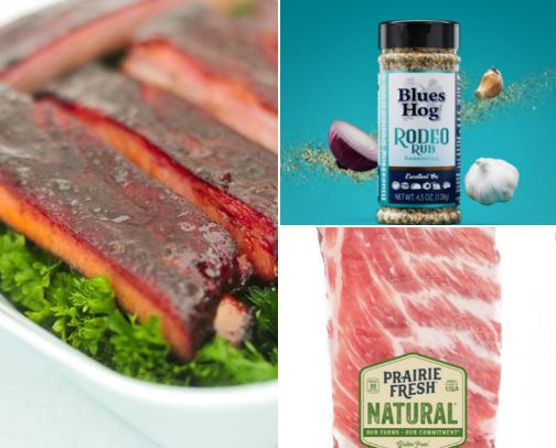 Sweet sticky and smokey BBQ cover photo collage