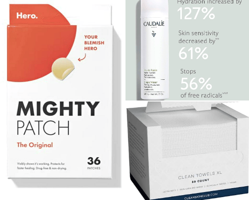 Skin care cover photo collage